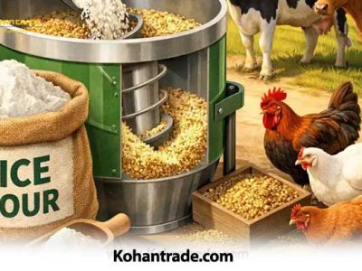 آرد برنج در جیره دام و طیور؛ بررسی ارزش غذایی محصولی ناشناخته