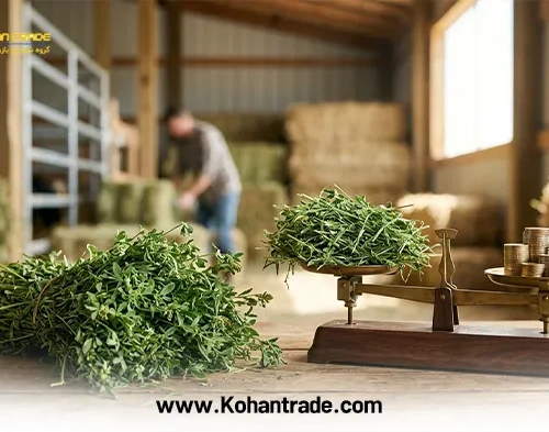 بررسی ارزش غذایی یونجه به نسبت قیمت آن | راهنمای خرید علوفه دامی