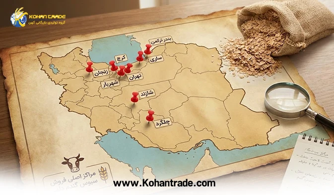شهرهای محل فروش سبوس گندم دام در ایران (لیست کارخانجات و مراکز)