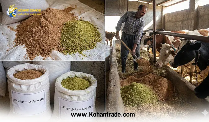 پودر بادام کوهی و پسته