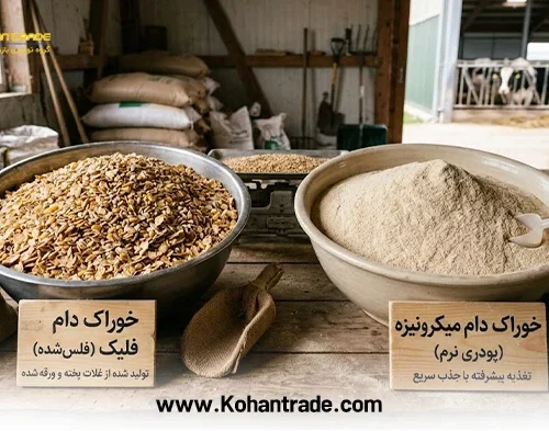 تفاوت خوراک دام فلیک با میکرونیزه چیست؟