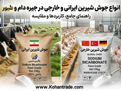 انواع جوش شیرین ایرانی و خارجی در جیره دام و طیور