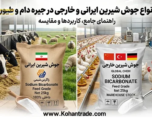 انواع جوش شیرین ایرانی و خارجی در جیره دام و طیور