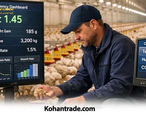 کاهش ضریب تبدیل غذایی (FCR) در مرغداری: ۵ راهکار طلایی + فرمول