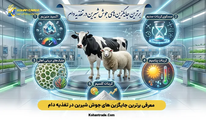 معرفی بهترین جایگزین های جوش شیرین در تغذیه دام