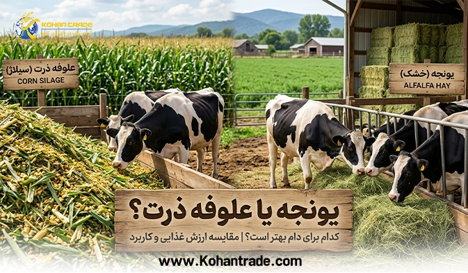 علوفه ذرت بهتر است یا یونجه: مقایسه جامع علوفه ذرت و یونجه